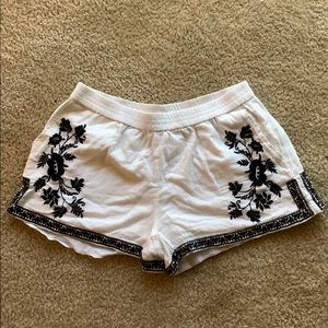 Embroidered shorts
